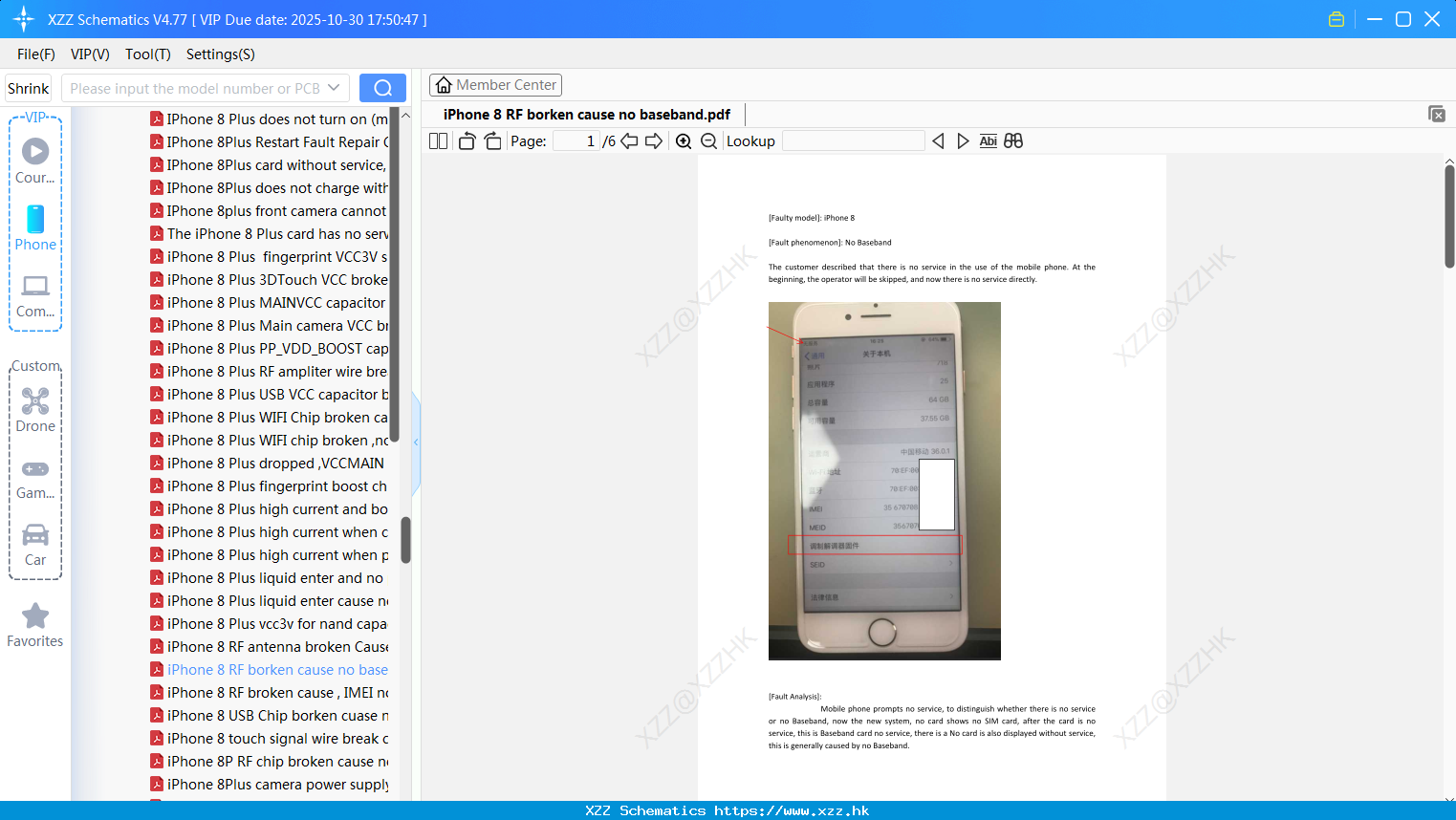 IPhone 8 RF Borken Cause No Baseband